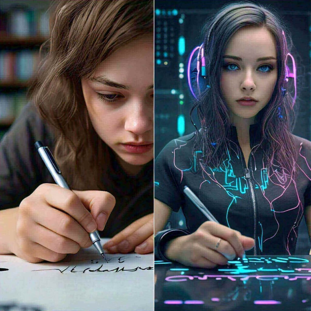 Ai writing vs human writing text